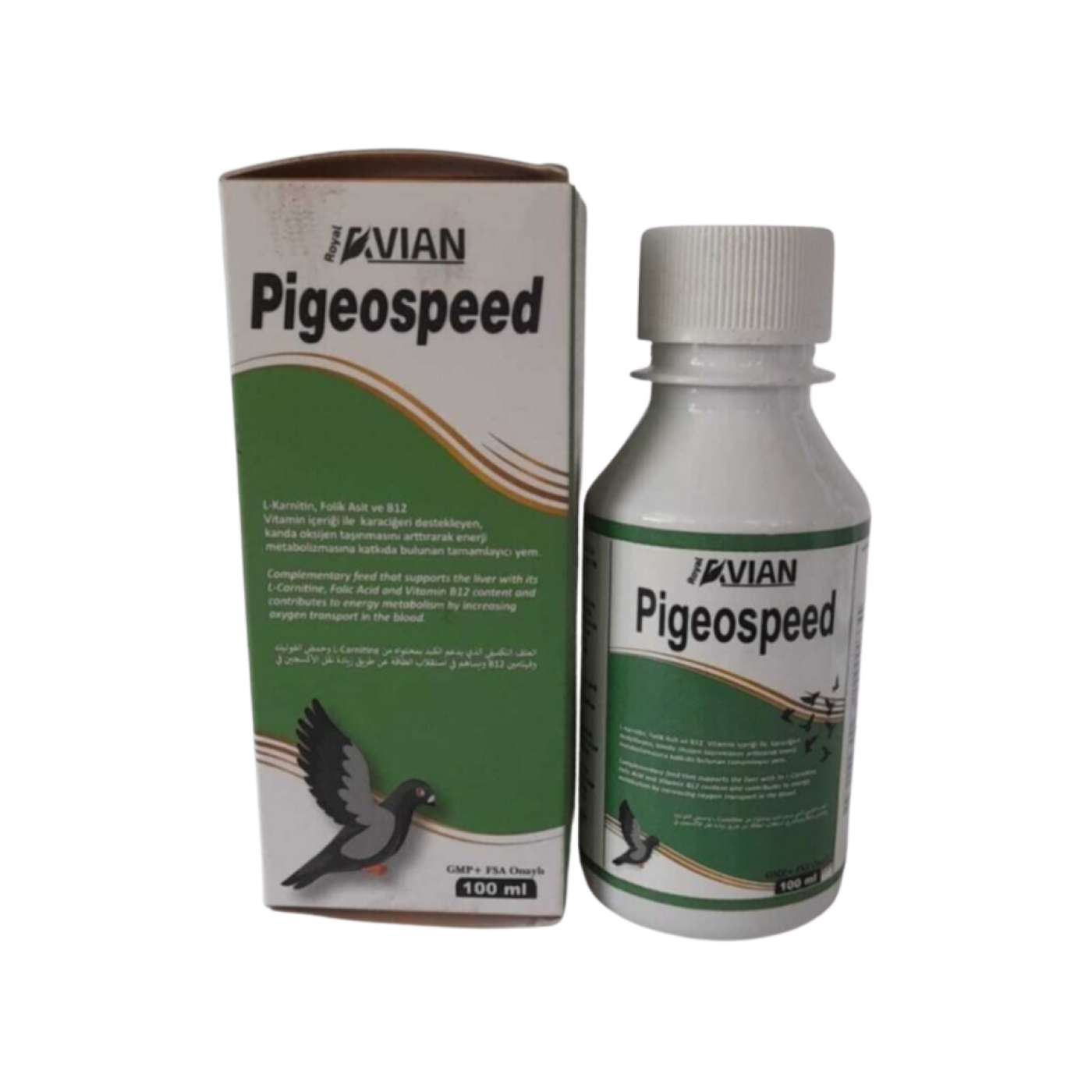 Pigeospeed%20100%20Ml.%20Güvercinlerde%20Uçum%20Hızı%20Desteği