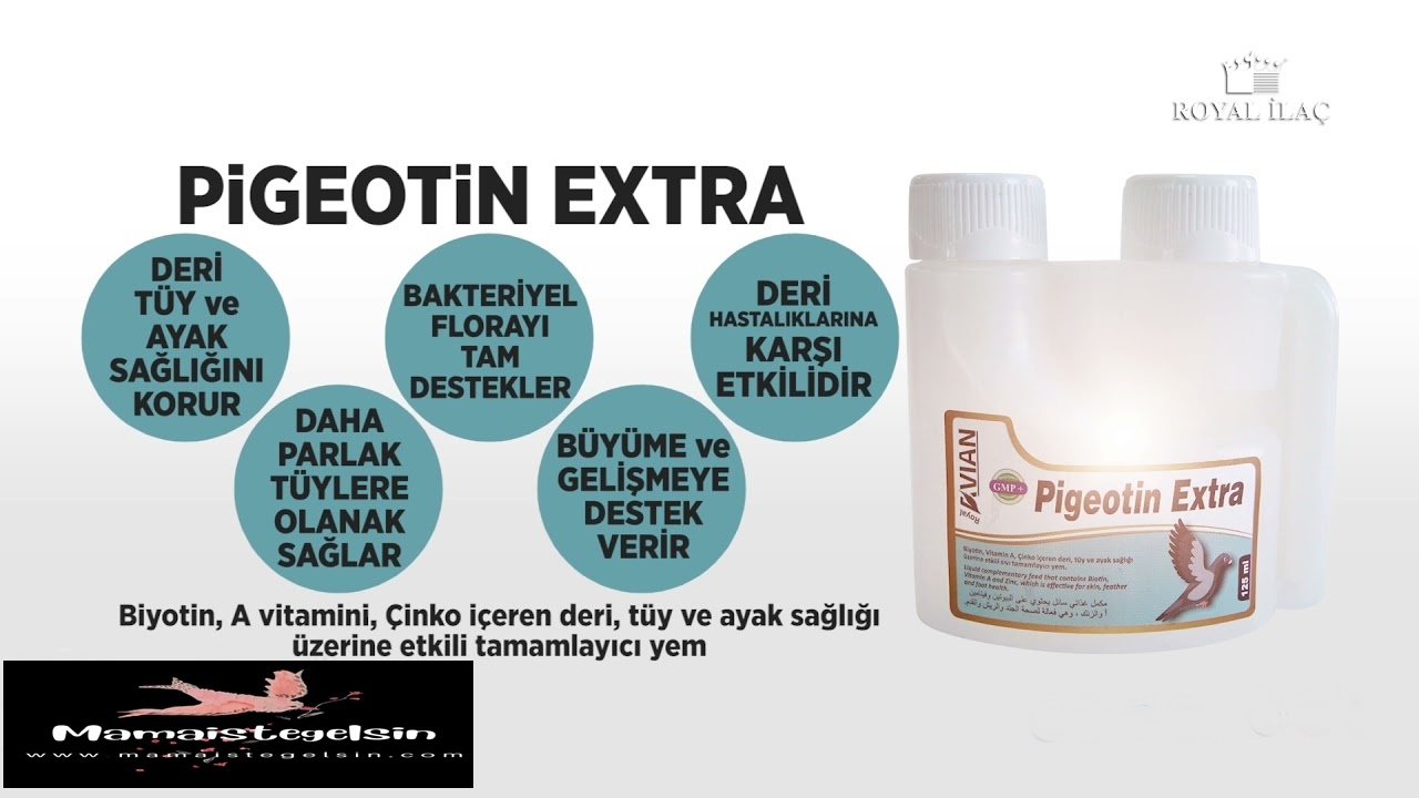 Pigeotin%20Extra%20Güvercin%20Ve%20Kafes%20Kuşlarında%20Biotin%20Desteği%20125%20ml.